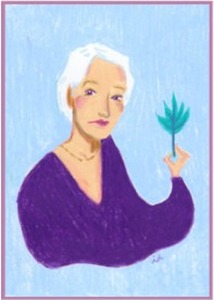 Portrait dessiné de Françoise-Hélène Jourda, architecte du développement durable – Balades Urbaines